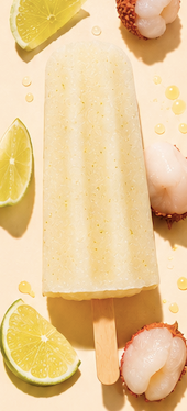 Lychee and Lime icy pole